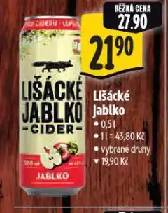Albert Cider lišácké jablko nabídka