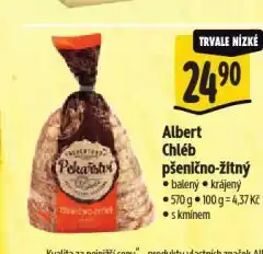 Albert Chléb pšenično-žitný nabídka