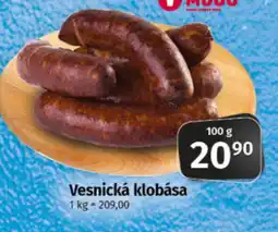 COOP TIP Vesnická klobása nabídka