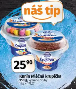 COOP TIP Kunín Mléčná krupička nabídka