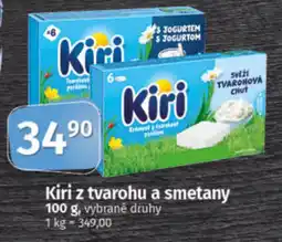 COOP TIP Kiri z tvarohu a smetany nabídka