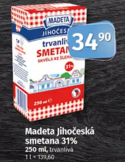 COOP TIP Madeta Jihočeská smetana 31% nabídka
