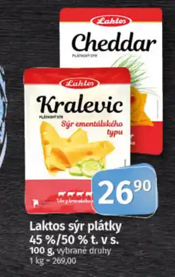 COOP TIP Laktos sýr plátky 45%/50 % t. v s. nabídka