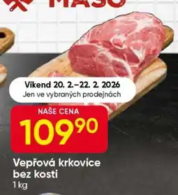 Hruška Vepřová krkovice bez kosti nabídka