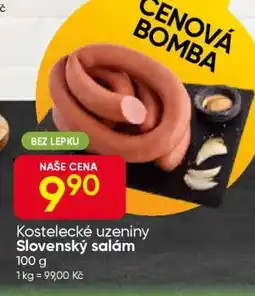Hruška Kostelecké uzeniny Slovenský salám nabídka