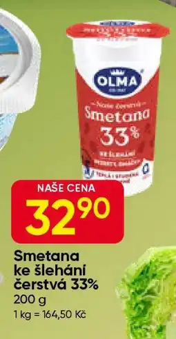 Hruška Smetana ke šlehání čerstvá 33% nabídka