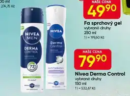 Hruška Nivea Derma Control nabídka