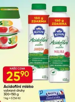 Hruška Acidofilní mléko nabídka