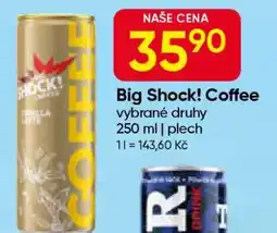 Hruška Big Shock! Coffee nabídka
