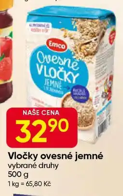 Hruška Vločky ovesné jemné nabídka