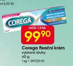Hruška Corega fixační krém nabídka