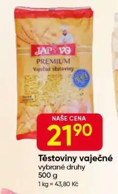 Hruška Těstoviny vaječné nabídka