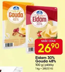 Hruška Eidam 30% Gouda 48% nabídka