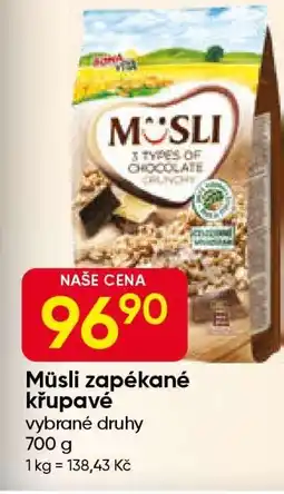 Hruška Müsli zapékané křupavé nabídka