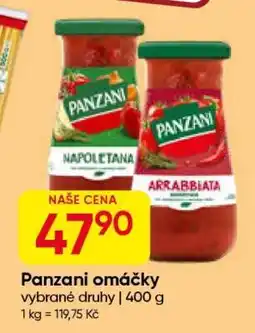 Hruška Panzani omáčky nabídka