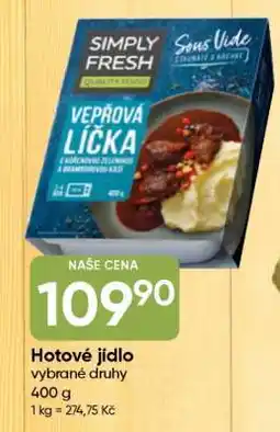 Hruška Hotové jídlo nabídka