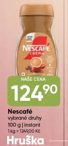Hruška Nescafé nabídka
