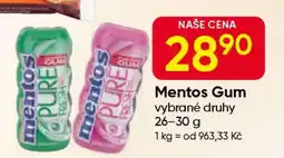 Hruška Mentos GUM nabídka
