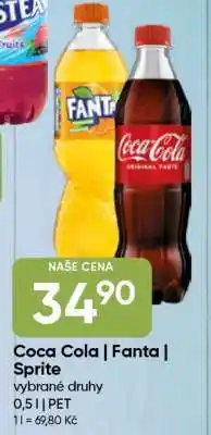 Hruška Coca-Cola, Fanta, Sprite nabídka