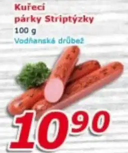 ESO MARKET Kuřecí párky Striptýzky nabídka