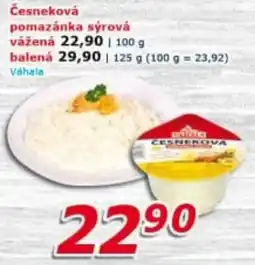 ESO MARKET Česneková pomazánka sýrová nabídka