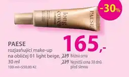 Hebe PAESE rozjasňující make-up na obličej 01 light beige nabídka