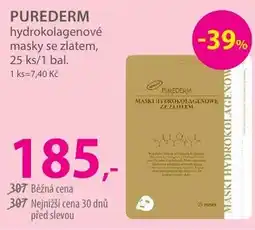 Hebe PUREDERM hydrokolagenové masky se zlatem nabídka