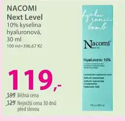 Hebe NACOMI Next Level 10% kyselina hyaluronová nabídka