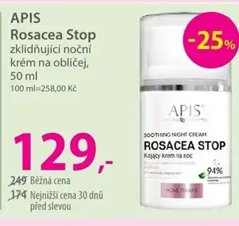 APIS Rosacea Stop zklidňující noční krém na obličej