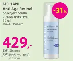 Hebe MOHANI Anti Age Retinal obličejové sérum s 0,06% retinalem nabídka