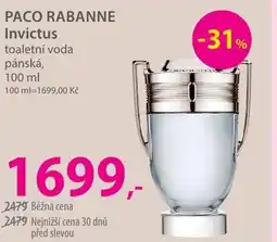 Hebe PACO RABANNE Invictus toaletní voda pánská nabídka