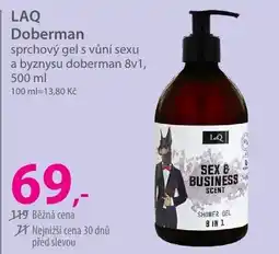 Hebe LAQ Doberman sprchový gel s vůní sexu a byznysu doberman 8v1 nabídka