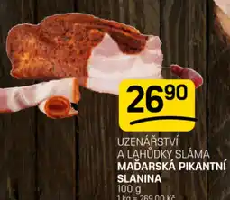 Flop Uzenářství a lahůdky sláma maďarská pikantní slanina nabídka
