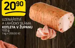 Flop Uzenářství a lahůdky sláma kotleta v županu nabídka