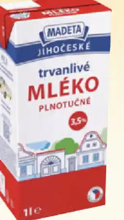 Flop Madeta Jč mléko trvanlivé plnotučné 3,5% nabídka