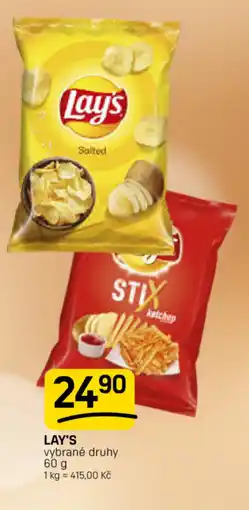 Flop LAY'S vybrané druhy nabídka