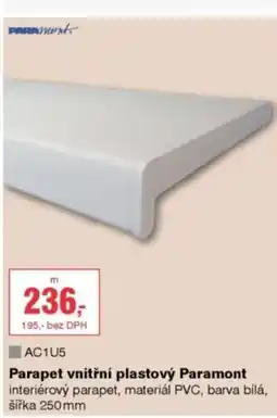 DEK Parapet vnitřní plastový Paramont nabídka
