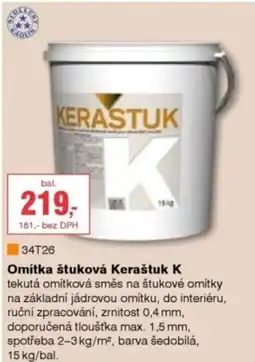 DEK Omítka štuková Keraštuk K nabídka