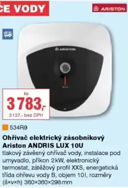 DEK Ohřívač elektrický zásobníkový Ariston ANDRIS LUX 10U nabídka