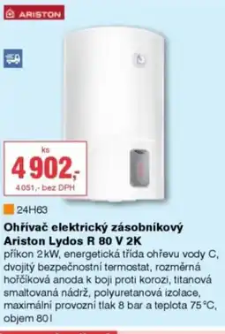 DEK Ohřívač elektrický zásobníkový Ariston Lydos R 80 V 2K nabídka