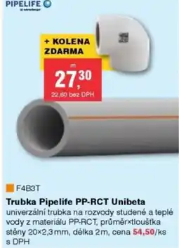 DEK Trubka Pipelife PP-RCT Unibeta nabídka