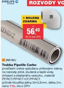 DEK Trubka Pipelife Carbo nabídka