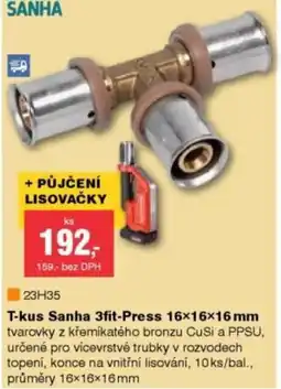 DEK T-kus Sanha 3fit-Press 16×16×16 mm nabídka
