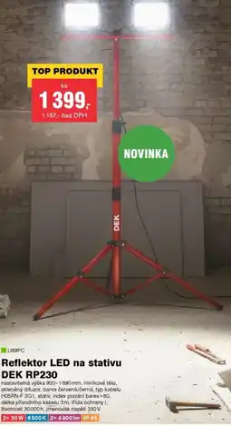 DEK Reflektor LED na stativu DEK RP230 nabídka