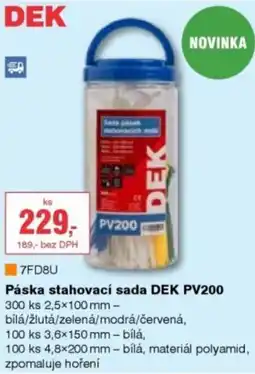 DEK Páska stahovací sada DEK PV200 nabídka