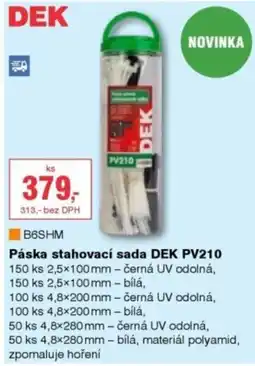 DEK Páska stahovací sada DEK PV210 nabídka