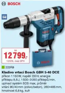 DEK Kladivo vrtací Bosch GBH 5-40 DCE nabídka