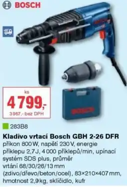 DEK Kladivo vrtací Bosch GBH 2-26 DFR nabídka