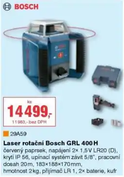 DEK Laser rotační Bosch GRL 400 H nabídka