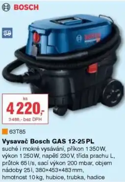 DEK Vysavač Bosch GAS 12-25 PL nabídka